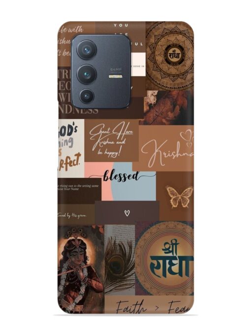 Krishna-Inspired Aesthetic Snap Case for Vivo V23 (5G) Zapvi