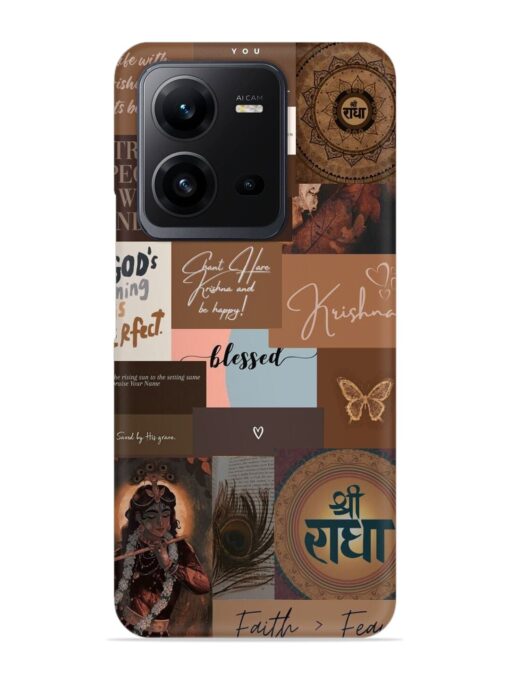 Krishna-Inspired Aesthetic Snap Case for Vivo V25 (5G) Zapvi