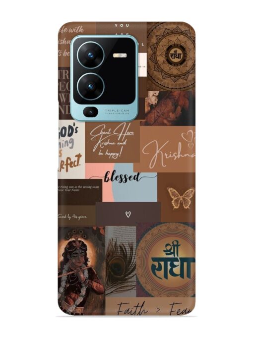 Krishna-Inspired Aesthetic Snap Case for Vivo V25 Pro (5G)