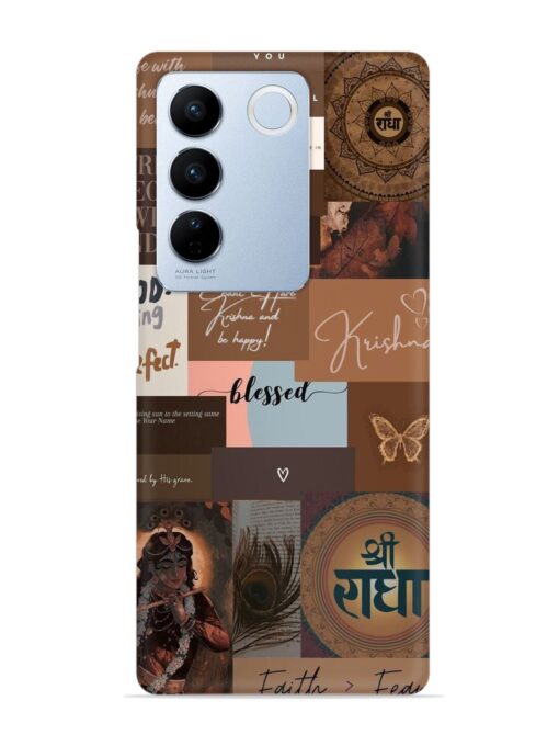 Krishna-Inspired Aesthetic Snap Case for Vivo V27 (5G) Zapvi