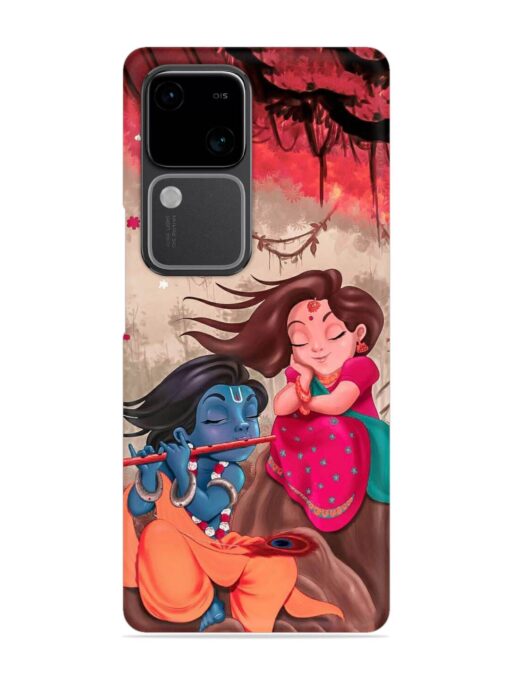 Radhe Krishna Water Art Snap Case for Vivo V30 (5G)