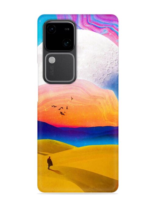 Sandy Desert Snap Case for Vivo V30 (5G)