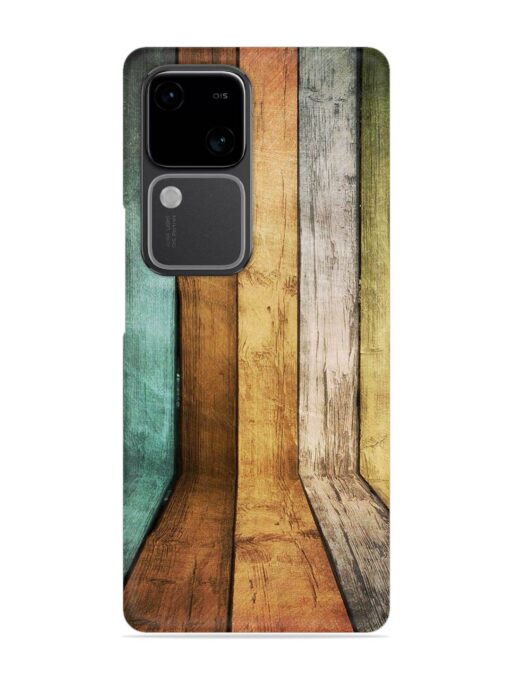 Wooden Realistic Art Snap Case for Vivo V30 (5G)