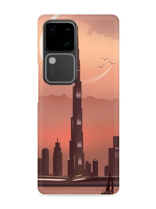 Landmark Burj Khalifa Snap Case for Vivo V30 (5G) Zapvi