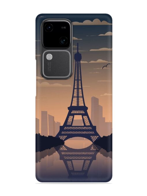 France Paris Eiffel Tower Gradient Snap Case for Vivo V30 (5G)