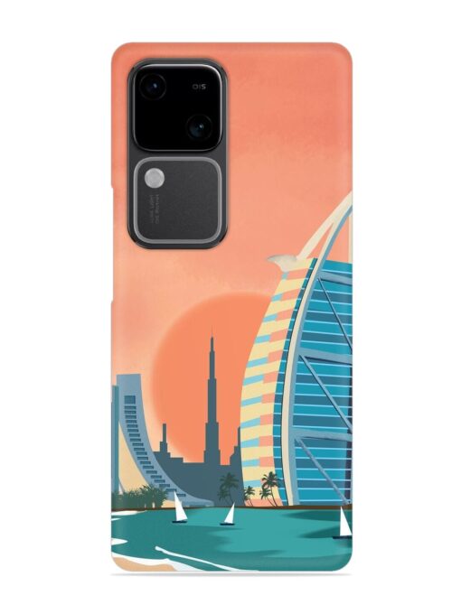 Dubai Architectural Scenery Snap Case for Vivo V30 (5G)