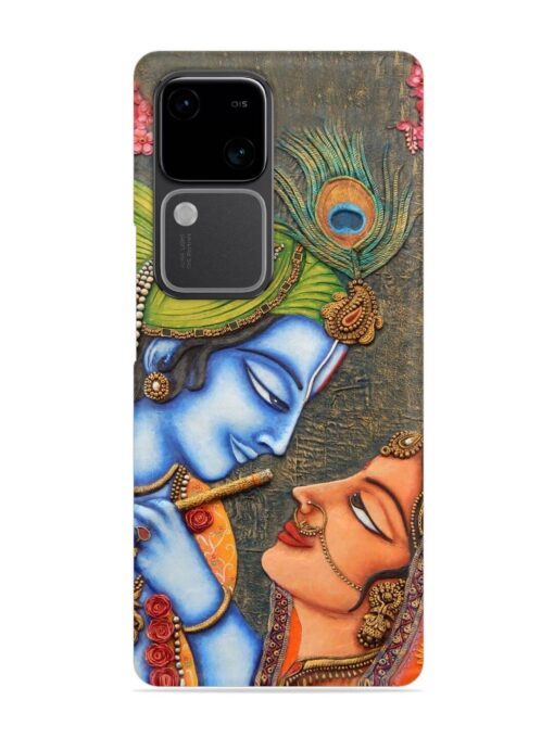 Lord Radha Krishna Flute Art Snap Case for Vivo V30 (5G) Zapvi