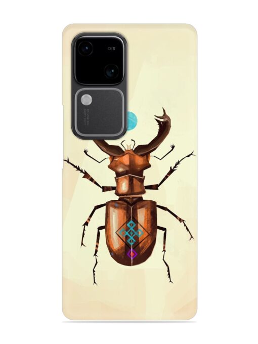 Stag Beetle Vector Snap Case for Vivo V30 (5G)