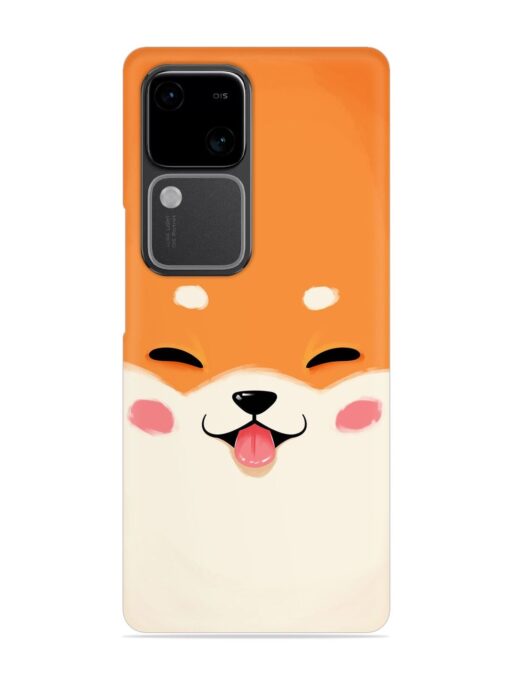 Happy Cat Art Snap Case for Vivo V30 (5G)