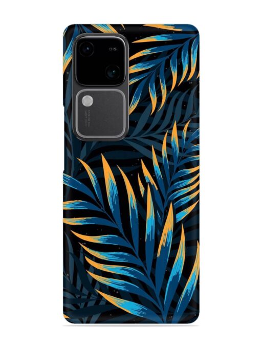 Abstract Leaf Art Snap Case for Vivo V30 (5G) Zapvi