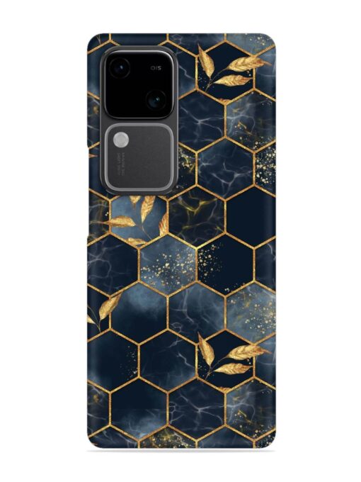 Marble Hexagon Seamless Snap Case for Vivo V30 (5G)