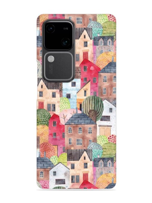 Abstract Seamless Pattern Snap Case for Vivo V30 (5G)