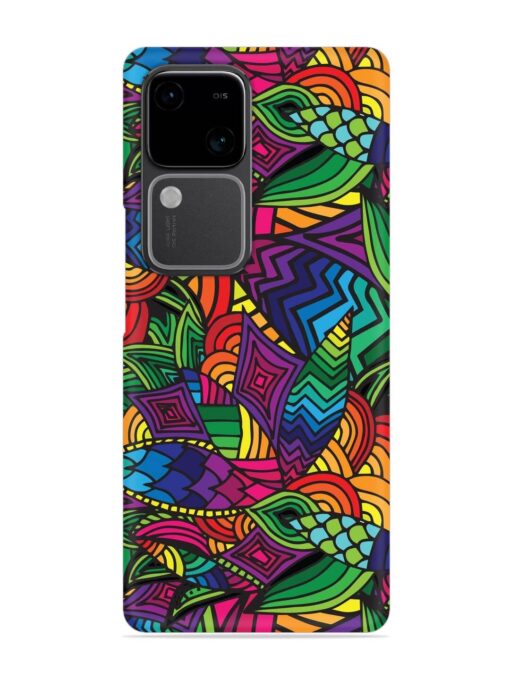 Abstract Multicolor Seamless Snap Case for Vivo V30 (5G) Zapvi