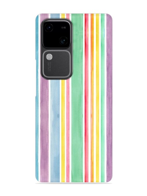 Hand Drawn Watercolor Snap Case for Vivo V30 (5G)