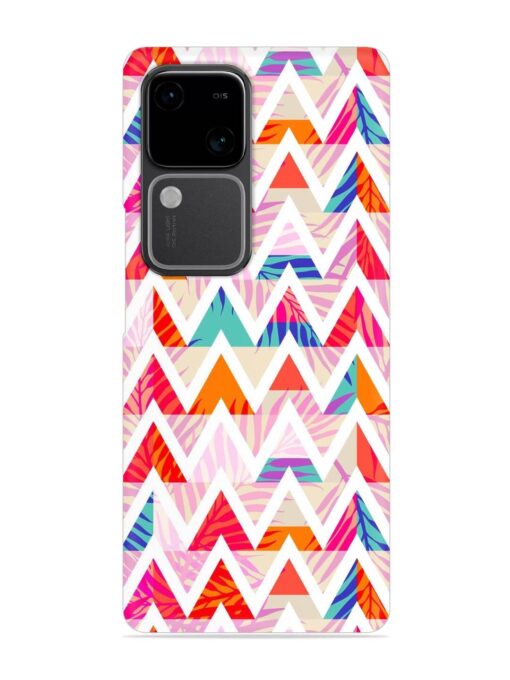 Abstract Triangle Background Snap Case for Vivo V30 (5G)