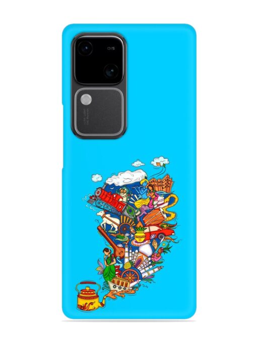 Vector Design Indian Snap Case for Vivo V30 (5G)