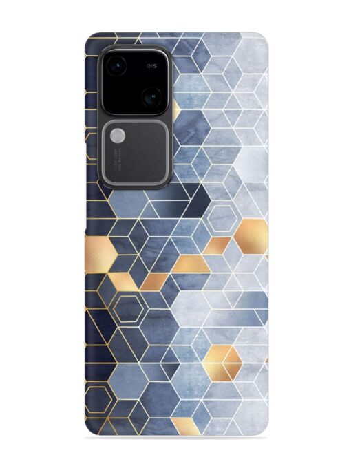 Geometric Abstraction Hexagons Snap Case for Vivo V30 (5G)