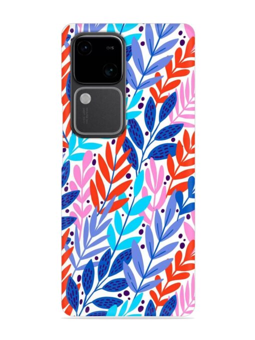 Bright Floral Tropical Snap Case for Vivo V30 (5G)