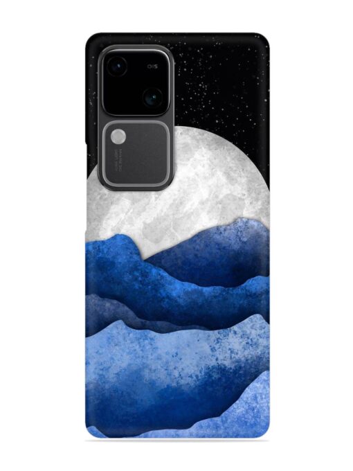 Full Moon Mountain Vector Snap Case for Vivo V30 (5G)