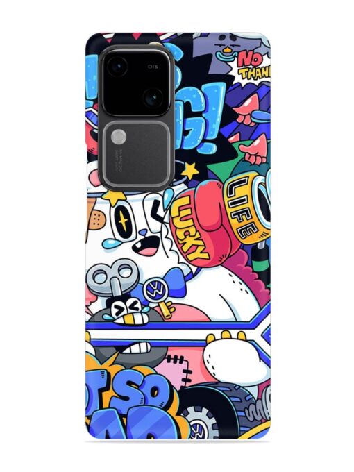 Universal Doodle Snap Case for Vivo V30 (5G)