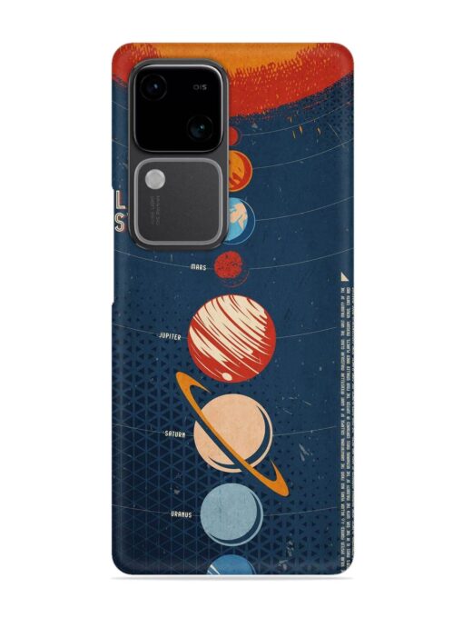 Solar System Vector Snap Case for Vivo V30 (5G)