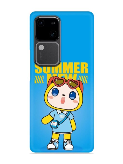 Summer Mew Cartoon Snap Case for Vivo V30 (5G)