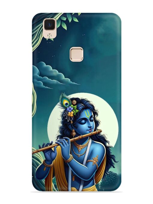 Krishna's Divine Flute Snap Case for Vivo V3 Max Zapvi