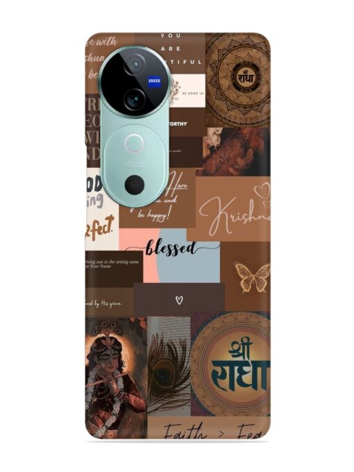 Krishna-Inspired Aesthetic Snap Case for Vivo V40 (5G)