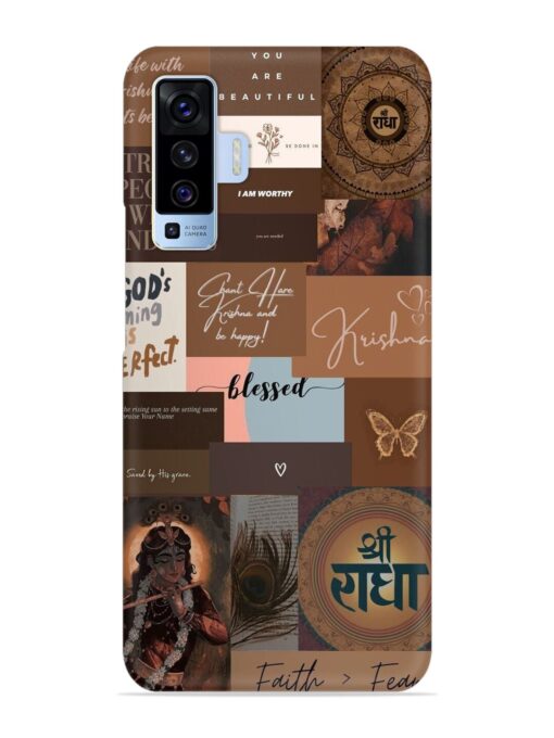 Krishna-Inspired Aesthetic Snap Case for Vivo X50 Zapvi