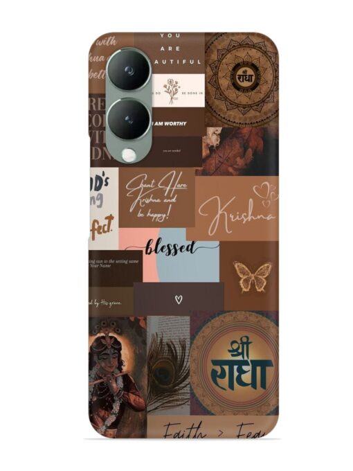 Krishna-Inspired Aesthetic Snap Case for Vivo Y28 (5G) Zapvi