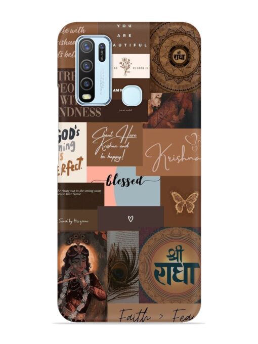 Krishna-Inspired Aesthetic Snap Case for Vivo Y30 Zapvi