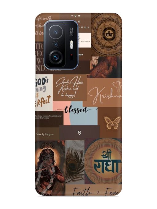 Krishna-Inspired Aesthetic Snap Case for Xiaomi Mi 11T Pro (5G) Zapvi