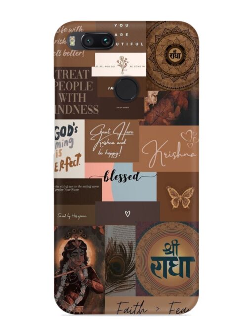 Krishna-Inspired Aesthetic Snap Case for Xiaomi Mi A1 Zapvi