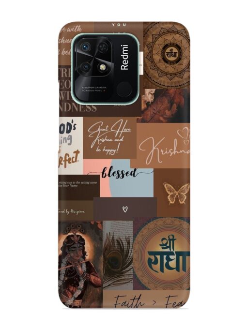 Krishna-Inspired Aesthetic Snap Case for Xiaomi Redmi 10