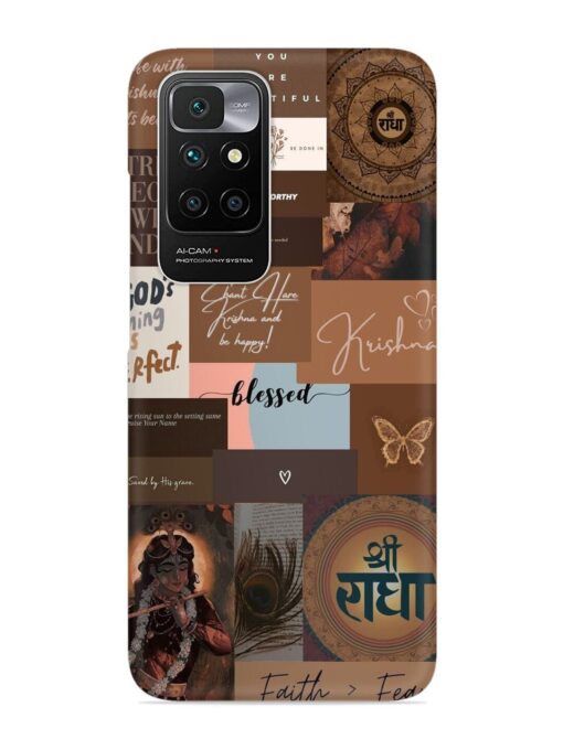 Krishna-Inspired Aesthetic Snap Case for Xiaomi Redmi 10 Prime (2022)