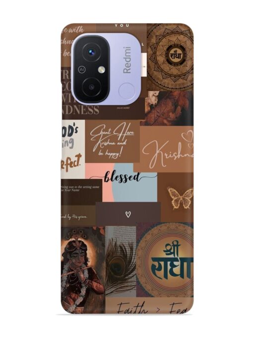 Krishna-Inspired Aesthetic Snap Case for Xiaomi Redmi 12C Zapvi