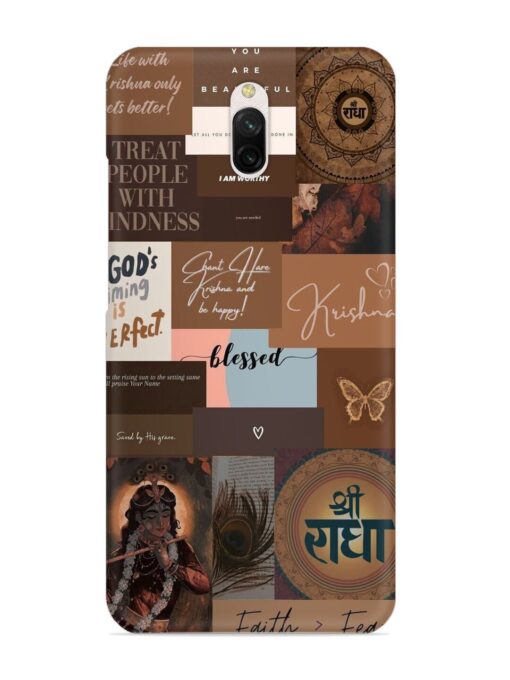 Krishna-Inspired Aesthetic Snap Case for Xiaomi Redmi 8A Dual