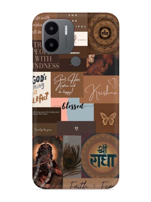 Krishna-Inspired Aesthetic Snap Case for Xiaomi Redmi A1 Plus