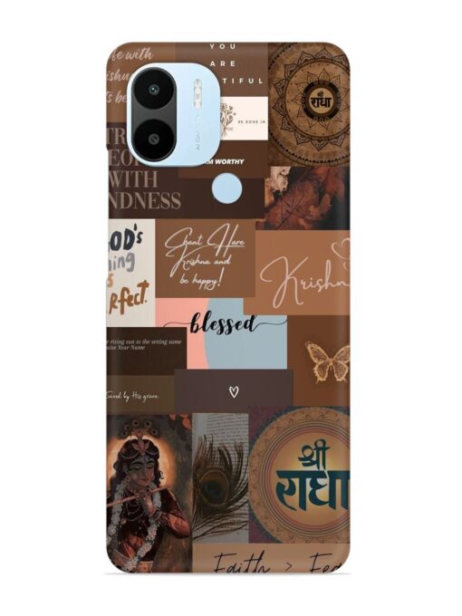 Krishna-Inspired Aesthetic Snap Case for Xiaomi Redmi A2 Plus Zapvi