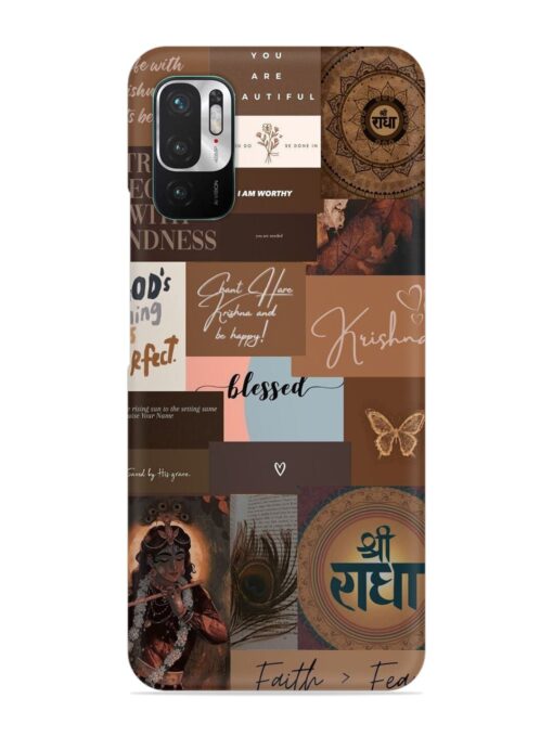 Krishna-Inspired Aesthetic Snap Case for Xiaomi Redmi Note 10T (5G)