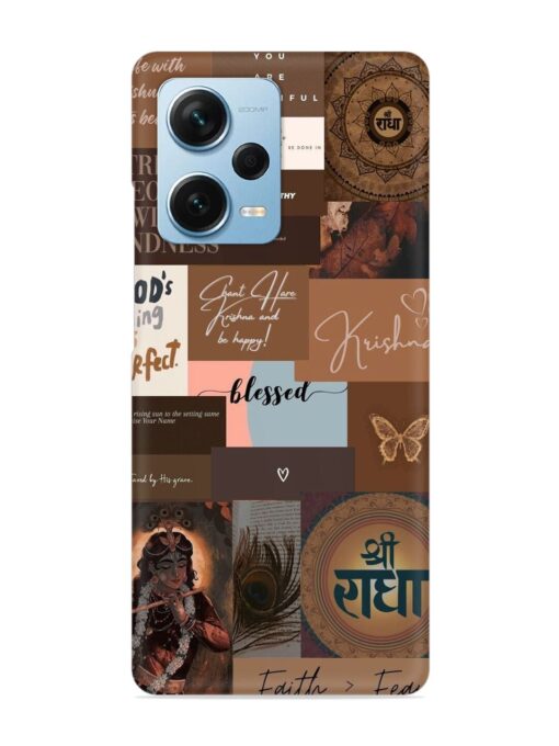 Krishna-Inspired Aesthetic Snap Case for Xiaomi Redmi Note 12 Pro Plus (5G) Zapvi