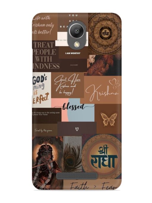 Krishna-Inspired Aesthetic Snap Case for Xiaomi Redmi Note 2 Zapvi