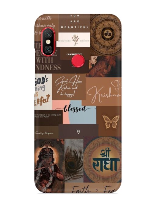 Krishna-Inspired Aesthetic Snap Case for Xiaomi Redmi Note 6 Pro