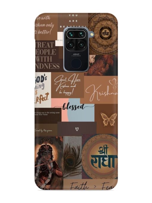 Krishna-Inspired Aesthetic Snap Case for Xiaomi Redmi Note 9