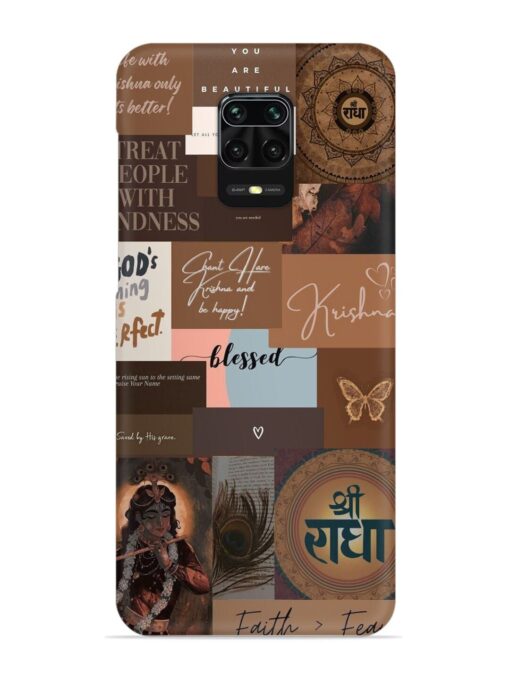 Krishna-Inspired Aesthetic Snap Case for Xiaomi Redmi Note 9 Pro Zapvi