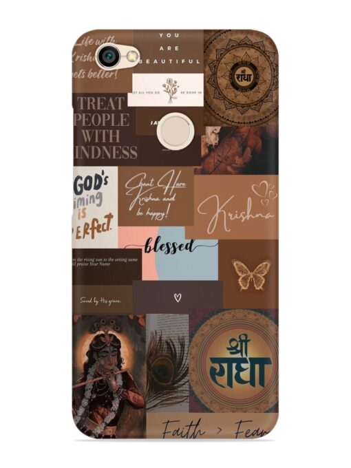 Krishna-Inspired Aesthetic Snap Case for Xiaomi Redmi Y1 Zapvi