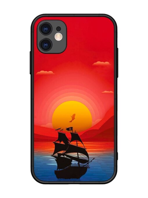 Sunset Sail Glossy Metal Phone Cover for Apple Iphone 11 Zapvi