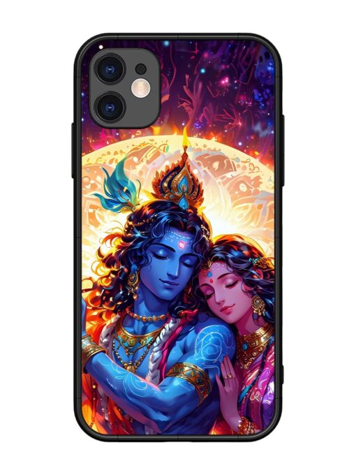 Radha Krishna Art Glossy Metal Phone Cover for Apple Iphone 11 Zapvi