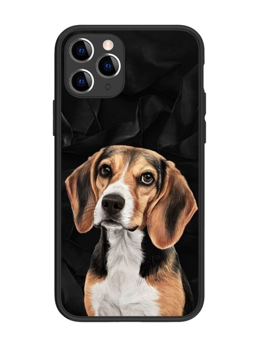 Beagle Portrait Glossy Metal Phone Cover for Apple Iphone 11 Pro