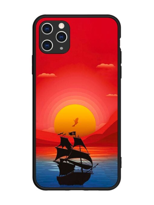 Sunset Sail Glossy Metal Phone Cover for Apple Iphone 11 Pro Max Zapvi